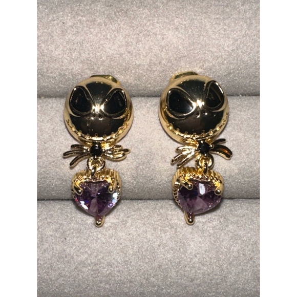 Disney Jewelry - Nightmare Before Christmas Jack Skellington Gold Stud Earrings